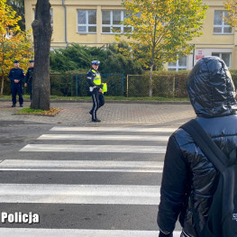 Wspólne działania policjantów dla bezpieczeństwa pieszych